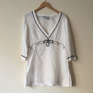 Beachy Beaded Tunic NWOT